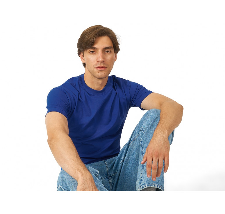 Футболка HD Fit короткий рукав с эластаном, классический синий