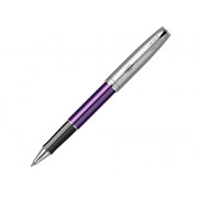 Ручка-роллер Parker Sonnet Essentials Violet SB Steel CT, цвет чернил black, перо: F, в подарочной упаковке.