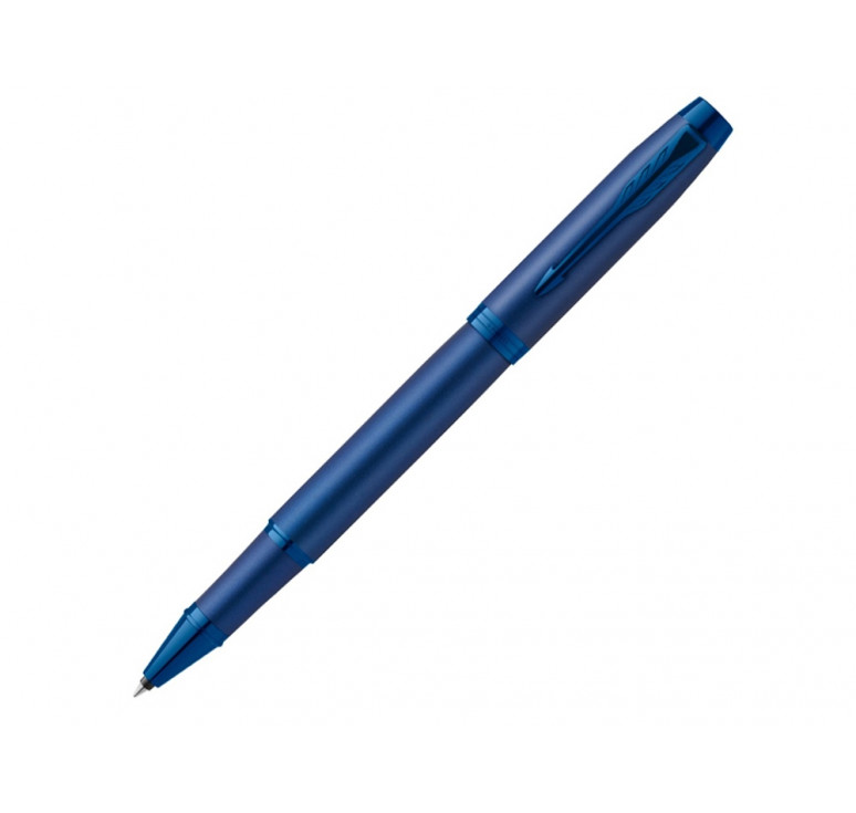 Ручка роллер Parker IM Monochrome Blue, стержень:F, цвет чернил: black, в подарочной упаковке.