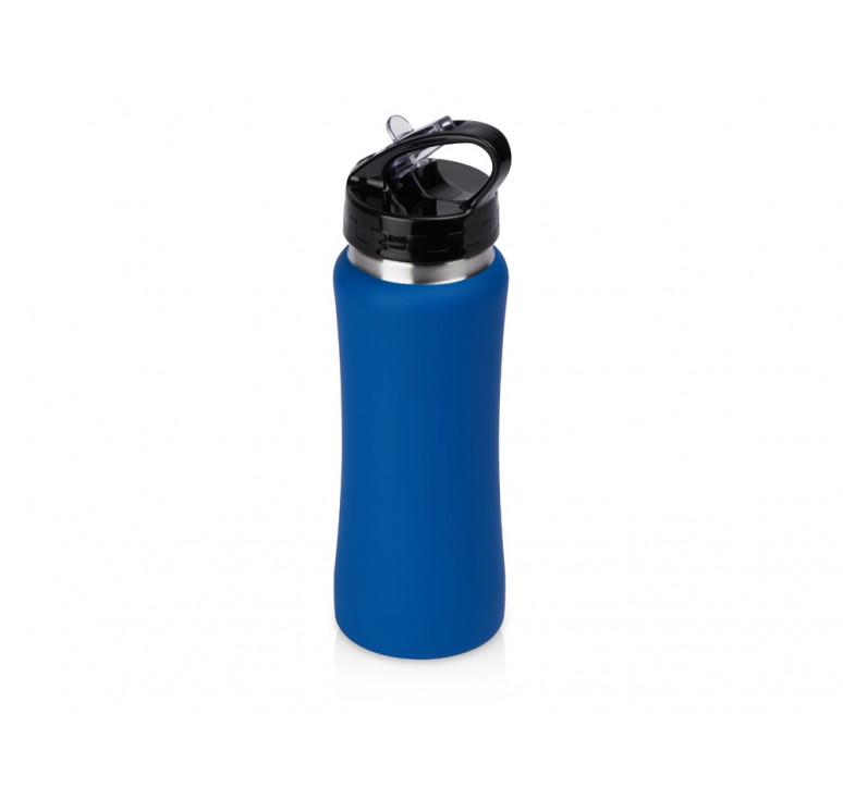 Бутылка для воды Bottle C1, сталь, soft touch, 600 мл, синий