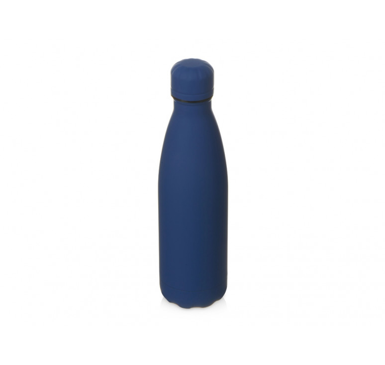 Вакуумная термобутылка Vacuum bottle C1, soft touch, 500 мл, темно-синий
