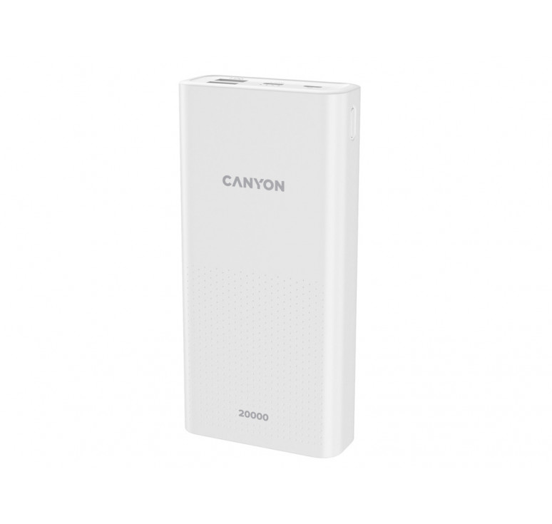 Портативный аккумулятор Canyon PB-2001 (CNE-CPB2001W), белый