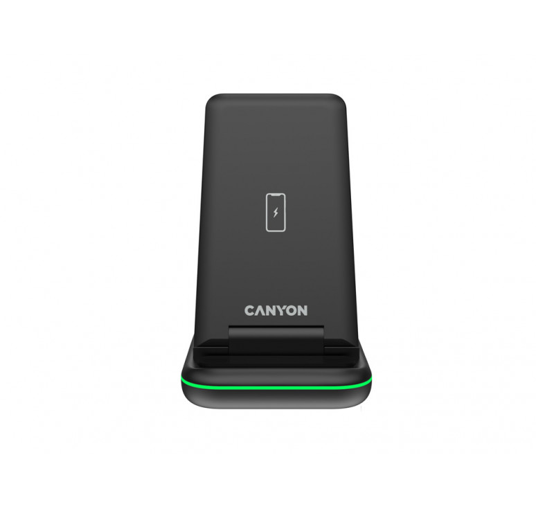 Беспроводное зарядное устройство 3-в-1 CANYON WS-304 (CNS-WCS304B), 15W, черный