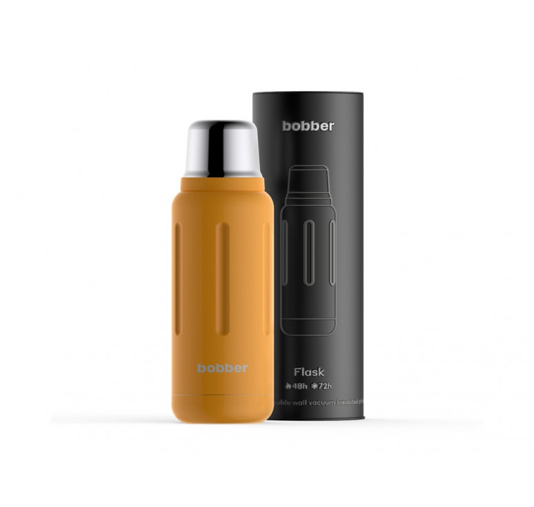 Термос для напитков, вакуумный, бытовой, тм bobber. Объем 1 литр. Артикул Flask-1000 Ginger Tonic