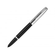 Перьевая ручка Parker 51 CORE BLACK CT, перо: F, цвет чернил: black, в подарочной упаковке.