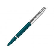 Перьевая ручка Parker 51 CORE TEAL BLUE CT, перо: F, цвет чернил: black, в подарочной упаковке.