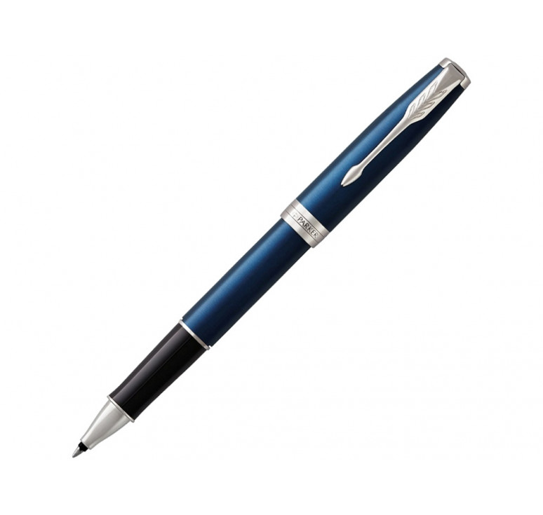 Ручка-роллер Parker Sonnet Blue Subtle CT, стержень: F, цвет чернил: black, в подарочной упаковке