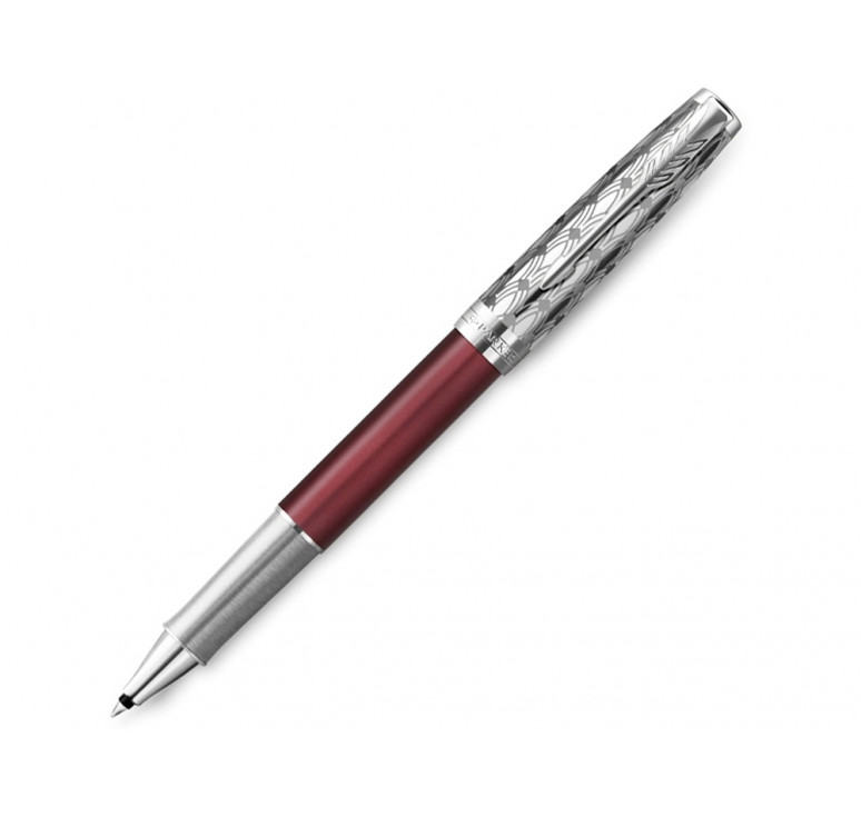 Ручка-роллер Parker Sonnet Premium Refresh RED CT, стержень: F, цвет чернил: black, в подарочной упаковке