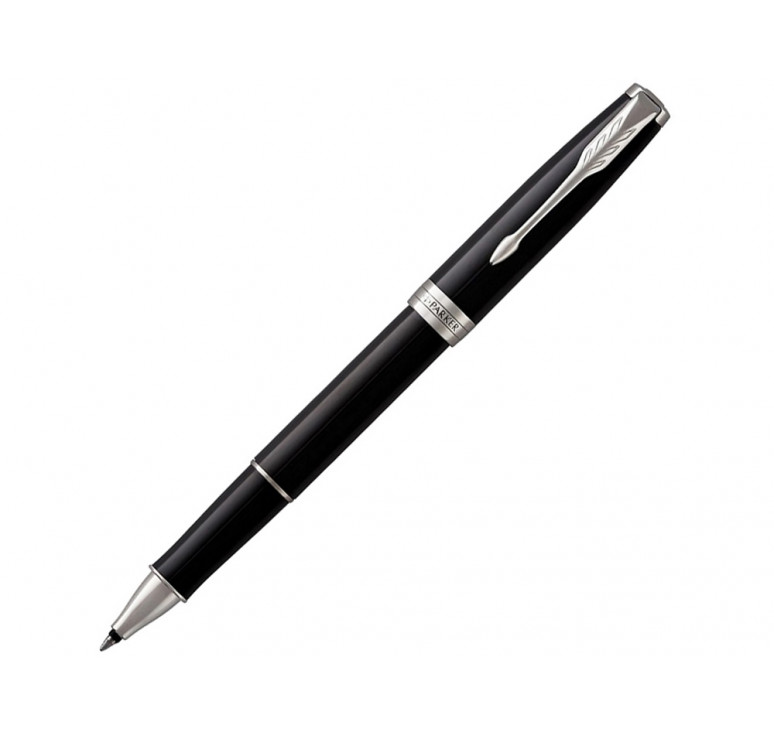 Ручка-роллер Parker Sonnet T539, цвет: Laque Black СT,  стержень: F, цвет чернил: black, в подарочной упаковке