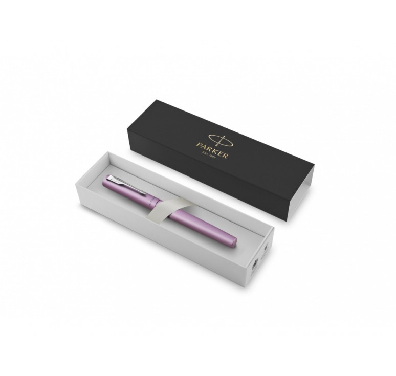 Ручка-роллер Parker Vector  XL Lilac CT, цвет чернил black, стержень: F, в подарочной упаковке.