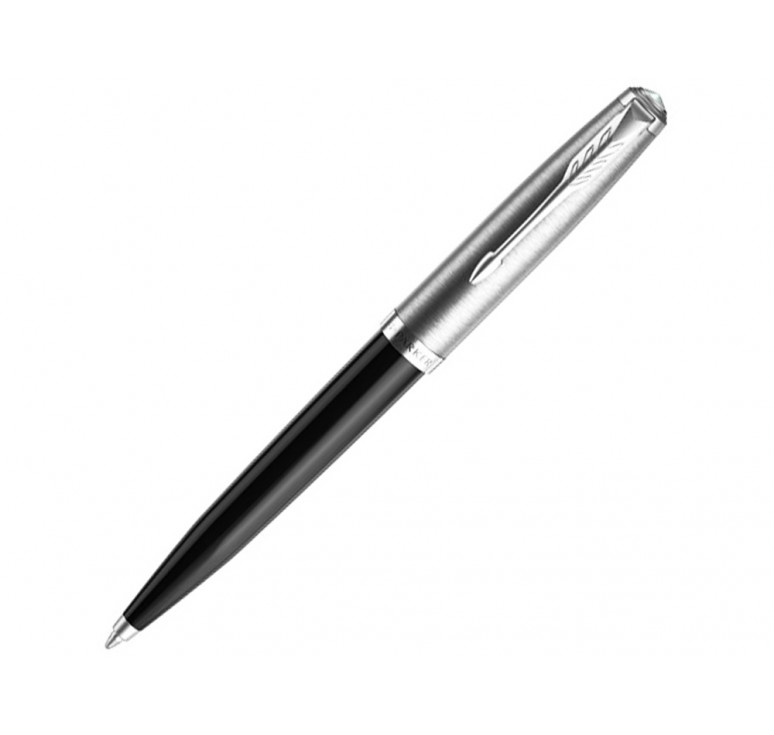 Шариковая ручка Parker 51 CORE BLACK CT, стержень: M, цвет чернил: black, в подарочной упаковке.
