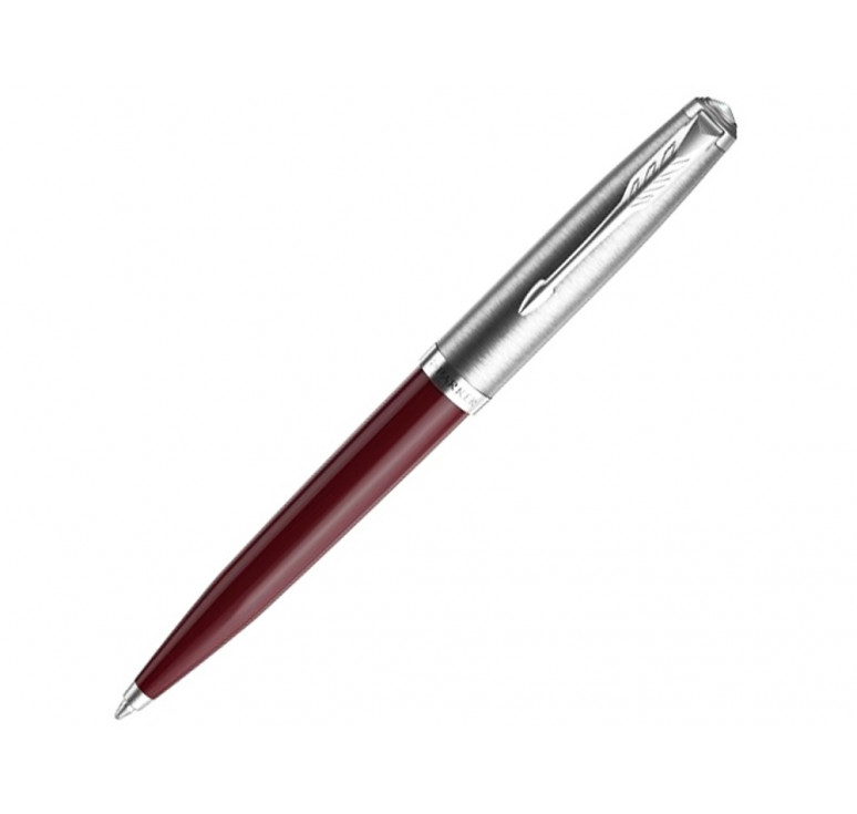 Шариковая ручка Parker 51 CORE BURGUNDY CT, стержень: M, цвет чернил: black, в подарочной упаковке.