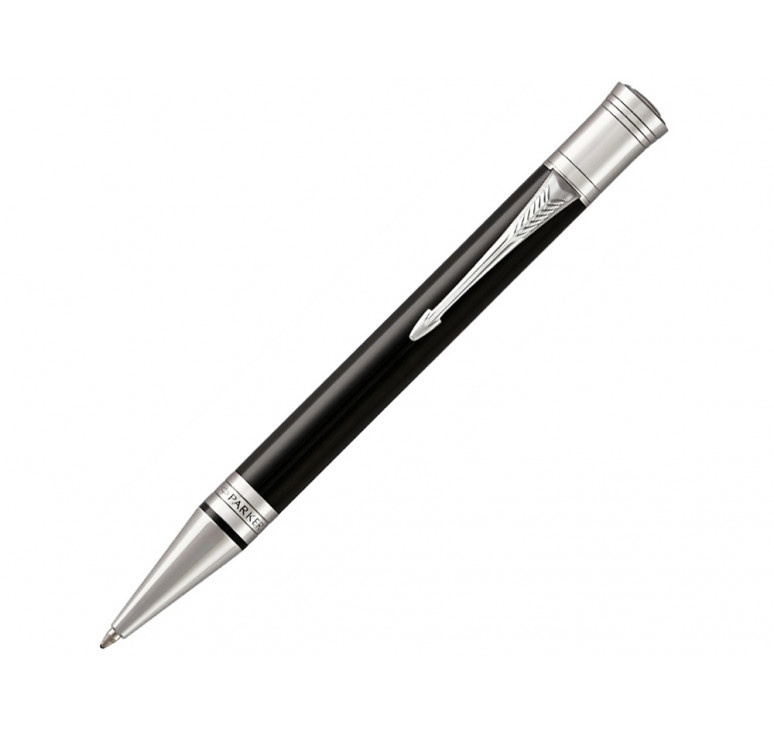 Шариковая ручка Parker Duofold Classic International Black CT, стержень: M, цвет чернил: black, в подарочной упаковке.