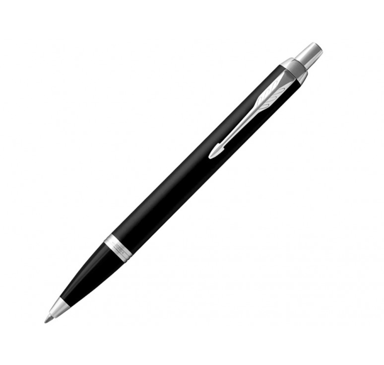 Шариковая ручка Parker IM Mat Black CT лак матовый, стержень: M, цвет чернил: blue, в подарочной упаковке.