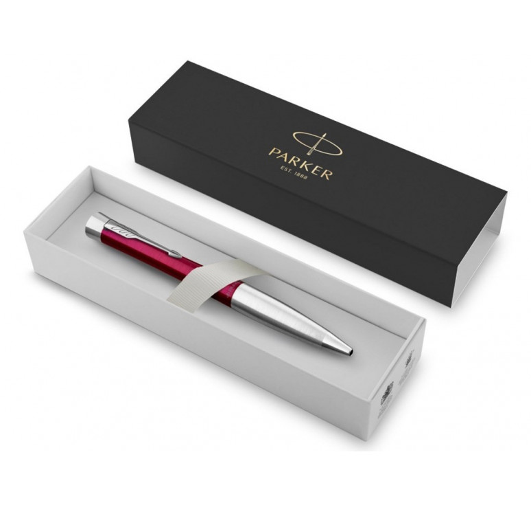 Шариковая ручка Parker Urban Vibrant Magenta CT, стержень: M, цвет чернил: blue, в подарочной упаковке.