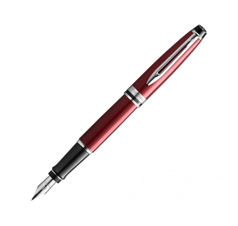 Перьевая ручка Waterman Expert Dark Red Lacquer CT Black, перо: M, цвет чернил: blue.