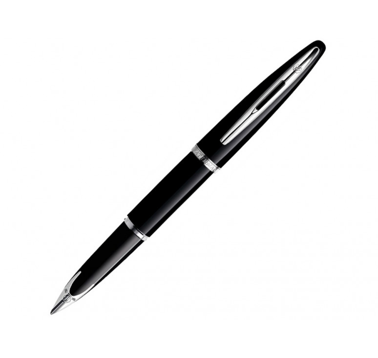 Перьевая ручка Waterman Carene, цвет: Black ST, перо: F или М чернила: blue