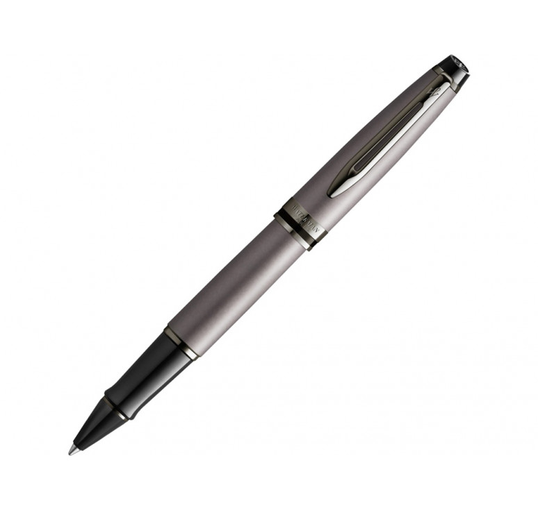 Ручка-роллер Waterman Expert Silver F BLK в подарочной упаковке