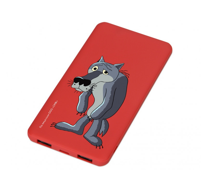 Внешний аккумулятор Жил-был Пес, 5000 mAh, красный