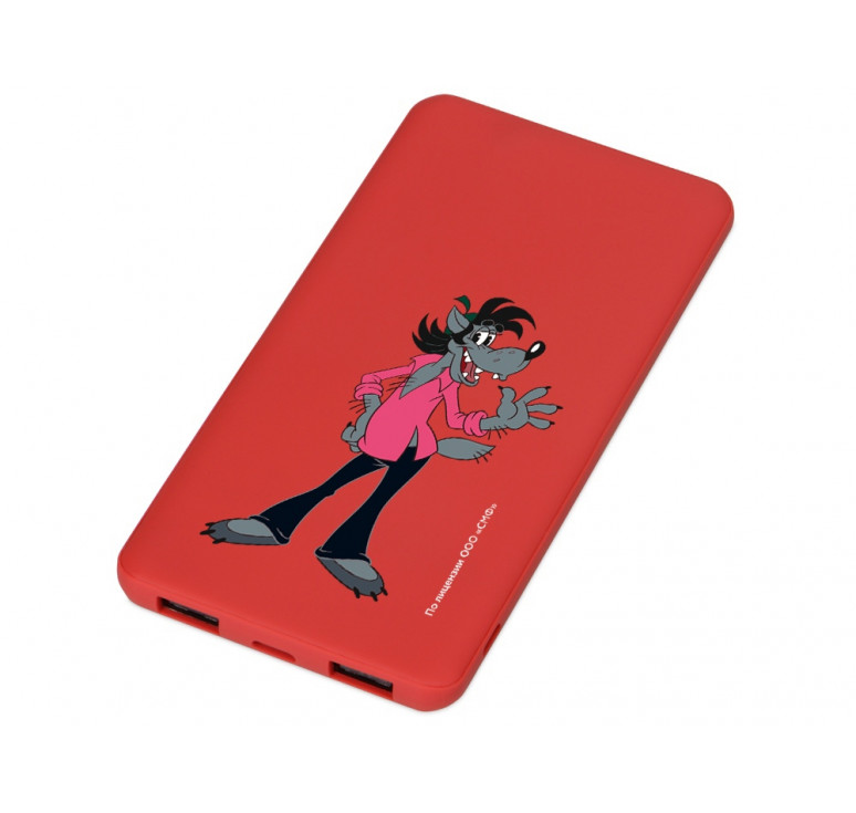 Внешний аккумулятор Ну, погоди!, 5000 mAh, красный