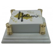 Держатель для блок-листов, 11,5см x 11,5см x 4см, мрамор