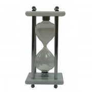 Песочные часы, 8см x 8см x 17см, 15 минут, мрамор