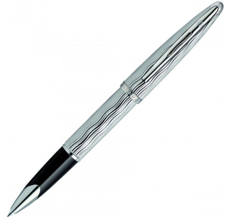 Роллерная ручка Waterman Carene Essential Silver ST. Детали дизайна: палладиевое покрытие