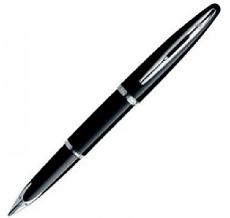 Перьевая ручка Waterman Carene Black Sea ST. Перо -золото 18К. Детали дизайна:посеребрение
