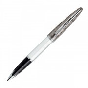 Перьевая ручка Waterman Carene Contemporary White ST. Перо - золото 18К, детали дизайна: палладий