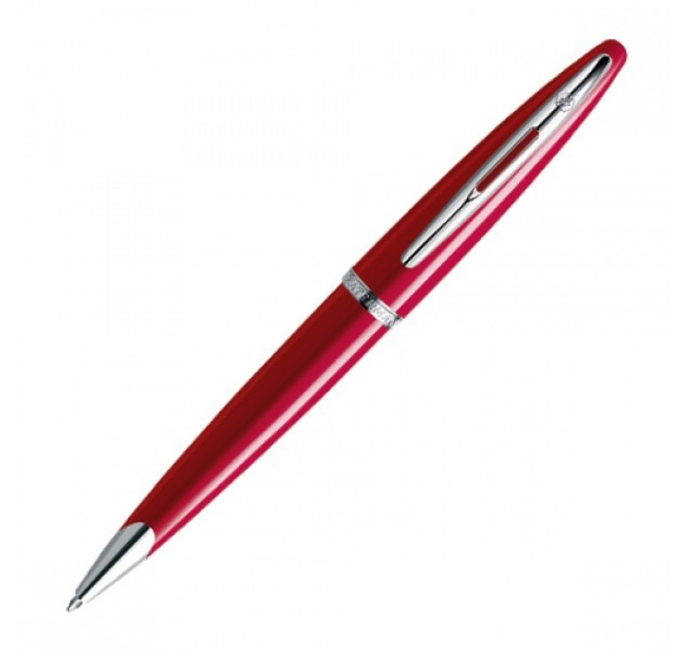 Шариковая ручка Waterman Carene Glossy Red  ST. Детали дизайна: палладий