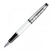 Перьевая ручка Waterman Expert Deluxe White CT.Перо - нерж. сталь, детали дизайна: палладиевое покр.