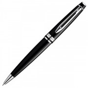 Шариковая ручка Waterman Expert Black CT. Корпус - лак, детали дизайна: палладиевое покрытие