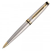 Шариковая ручка Waterman Expert Stainless Steal GT. Корпус - лак, детали дизайна: позолота 23К