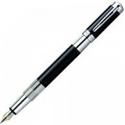 Перьевая ручка Waterman Elegance Black ST. Перо из чистого золота 18К. Детали дизайна: посеребрение