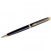 Шариковая ручка Waterman Hemisphere Essential Mars black GT. Корпус и колпачок - лаковые