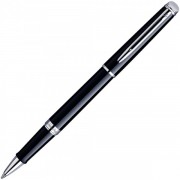 Роллерная ручка Waterman Hemisphere Essential Black CT. Корпус и колпачок - лаковые