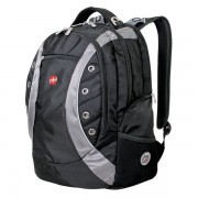 Рюкзак WENGER, 15”, черный/серый, полиэстер 900D, 36х21х47 см, 35 л