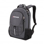 Рюкзак WENGER, серый/чёрный, полиэстер 600D, 32х14х45 см, 20 л
