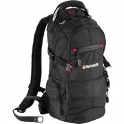 Рюкзак WENGER, чёрный/красный, полиэстер 1200D PU, 23х18х47 см, 22 л