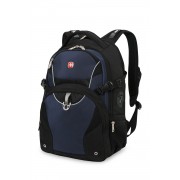 Рюкзак WENGER, 15”, чёрный, синий, 2 отделения, карман-органайзер, полиэстер, 36х19х47, 32 л