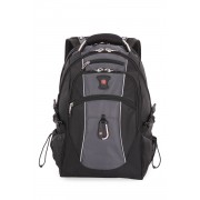 Рюкзак WENGER, 15”,чёрный/серый, полиэстер 900D/420D/М2 добби, 34x23x48 см, 38 л