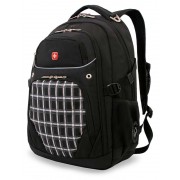 Рюкзак WENGER,15”, черный с рисунком в клетку, полиэстер 900D, 33x20x47 см, 32 л