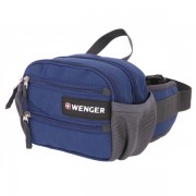 Сумка на пояс WENGER, синий, полиэстер M2, 23х9х7 см