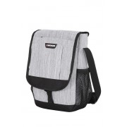 Сумка наплечная вертикальная WENGER, cерая, ткань Grey Heather/ полиэстер 600D PU, 28x7,6x34,3см