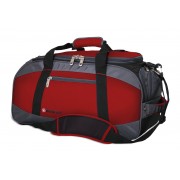 Сумка спортивная WENGER, красный/серый/чёрный, полиэстер 1200D, 52х25х30 см, 39 л