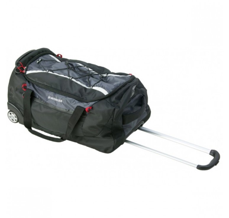 Сумка на колёсах WENGER, чёрный/серый, полиэстер 900D, 32х30х61 см, 59 л