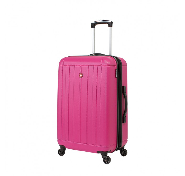 Чемодан WENGER USTER, розовый, АБС-пластик, 41x26x58 см, 62 л