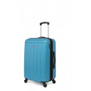 Чемодан SWISSGEAR USTER, голубой, АБС-пластик, 41x26x58 см, 62 л