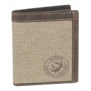 Портмоне WENGER Canvas Hunter, коричневый, воловья кожа/ткань, 10,5×3×12,5 см