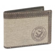 Портмоне WENGER Canvas Hunter, коричневый, воловья кожа/ткань, 9×3×12 см